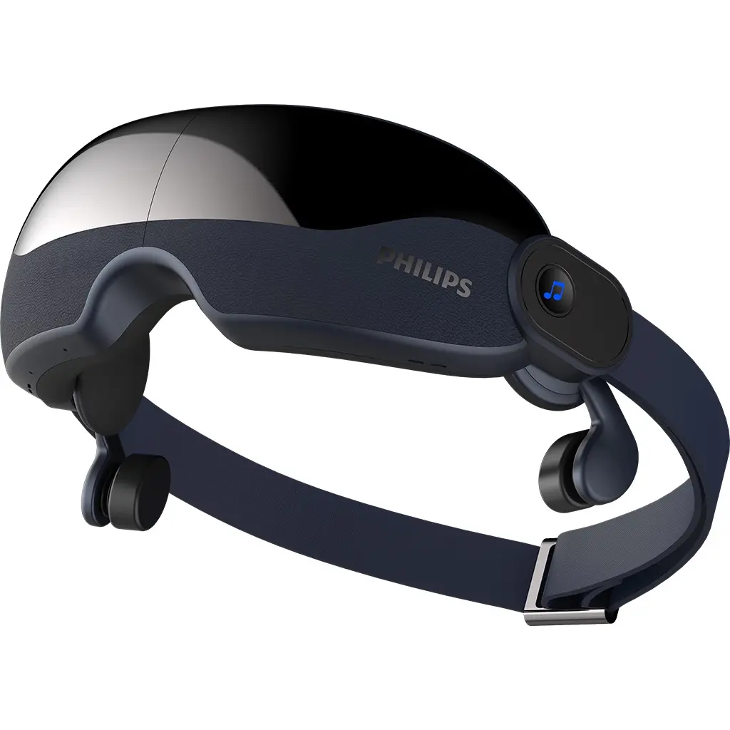 Máy Massage Mắt Thư Giãn Túi Khí AirEase Chườm Ấm 42°C Kết Nối Bluetooth - Philips PPM2702