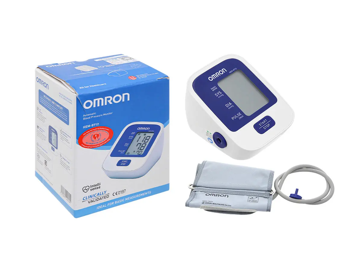 Máy đo huyết áp tự động Omron Hem-8712