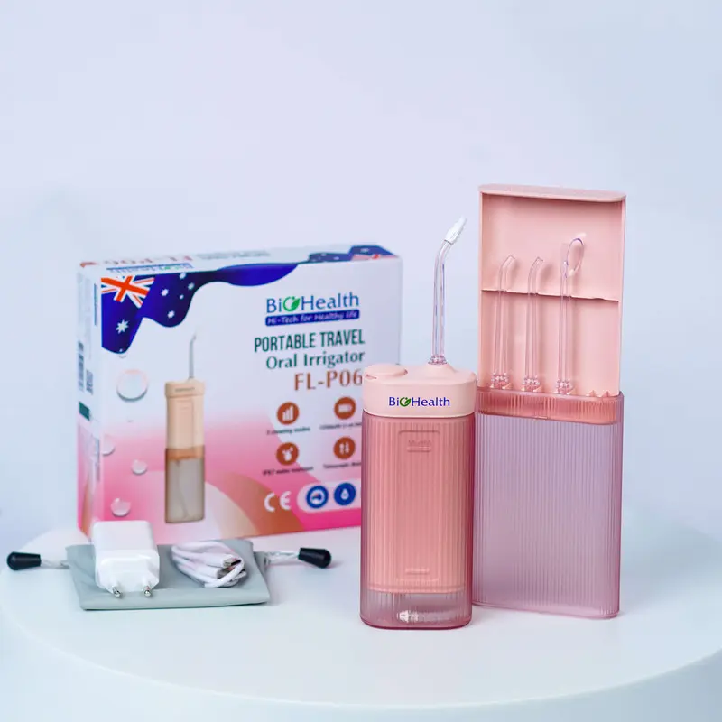 Máy Tăm Nước Làm Sạch Răng & Massage Lợi Cho Gia Đình 3 Chế Độ IPX7 - BioHealth FL P06