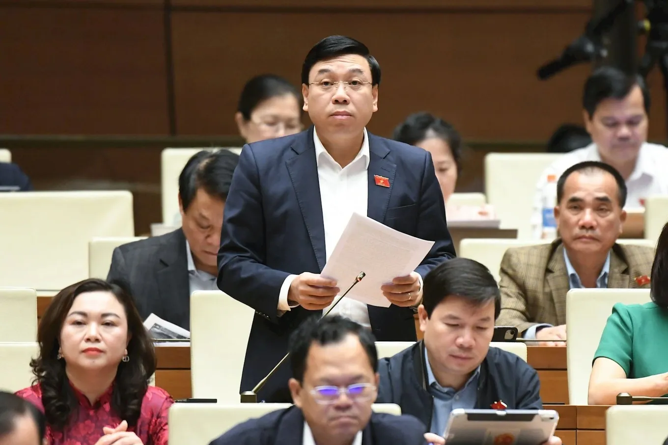 Đại biểu Quốc hội Nguyễn Văn Mạnh (Ảnh: Hồng Phong).