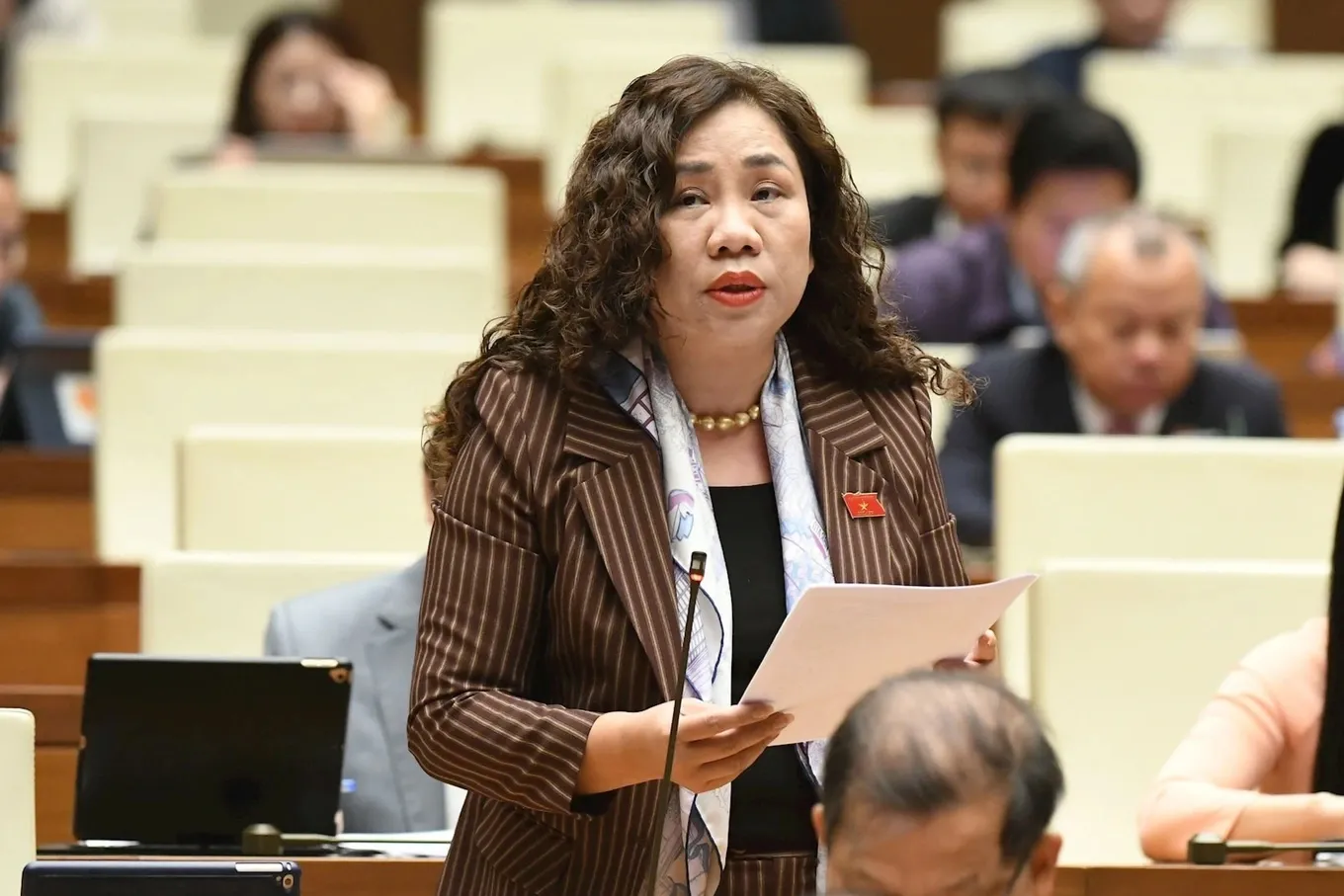 Đại biểu Quốc hội Trần Thị Hiền (Ảnh: Hồng Phong).