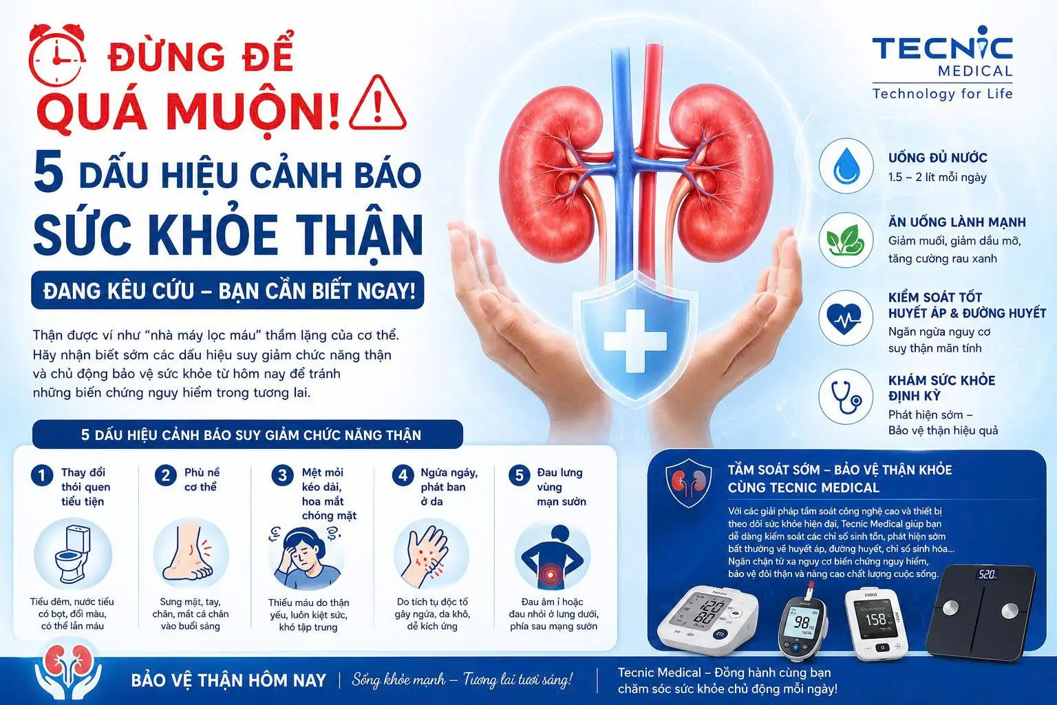 Đừng Để Quá Muộn: 5 Dấu Hiệu Cảnh Báo Sức Khỏe Thận Đang Kêu Cứu Bạn Cần Biết Ngay!