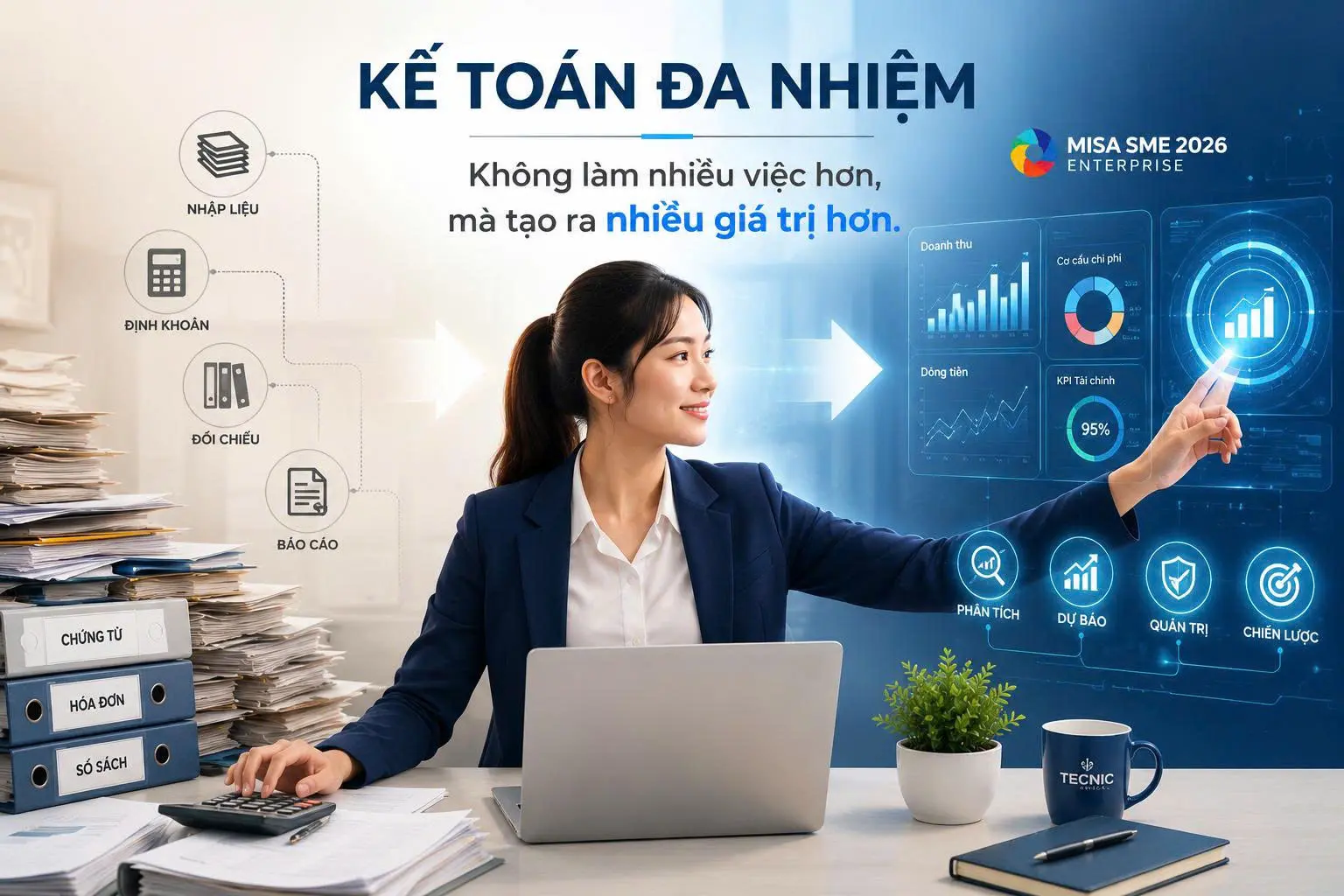 Cuộc đua nâng cấp năng lực, bước chuyển mình để trở thành một “kế toán đa nhiệm”