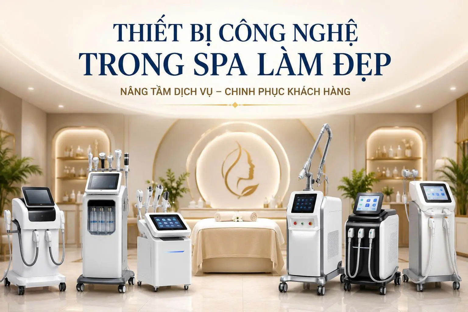 Thiết bị công nghệ trong spa làm đẹp, những giải pháp hiện đại giúp nâng tầm dịch vụ chuyên nghiệp