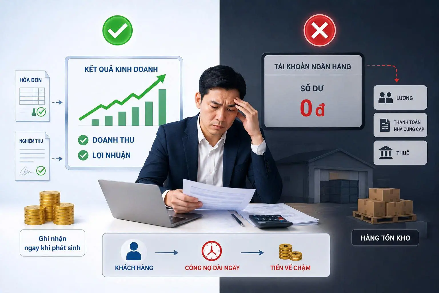 Bẫy "lãi trên giấy nhưng cạn kiệt tiền mặt", bài toán quản trị thanh khoản của doanh nghiệp dự án