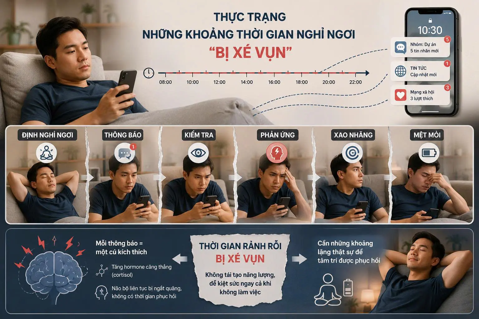 Sự Biến Mất Của "Thời Gian Rảnh Rỗi Thực Sự" Trong Kỷ Nguyên Thông Báo