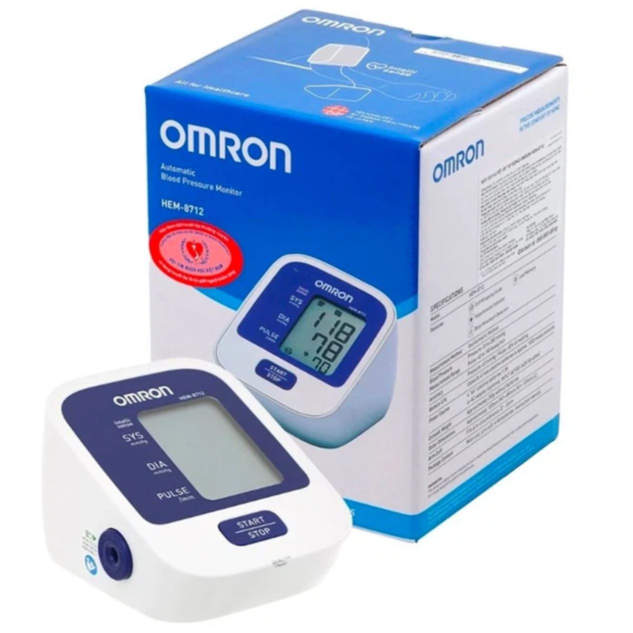 Máy đo huyết áp tự động Omron Hem-8712. Giá: 750.000 đồng